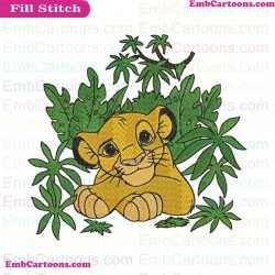 Simba The Lion King Embroidery Design 21