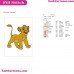 Simba The Lion King Embroidery Design 22