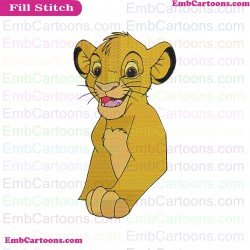 Simba The Lion King Embroidery Design 23