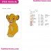 Simba The Lion King Embroidery Design 23
