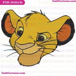 Simba The Lion King Embroidery Design 24