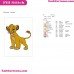 Simba The Lion King Embroidery Design 3