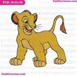 Simba The Lion King Embroidery Design 5