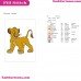 Simba The Lion King Embroidery Design 5