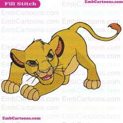 Simba The Lion King Embroidery Design 7