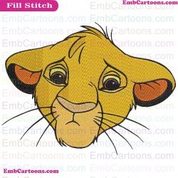 Simba The Lion King Embroidery Design 8