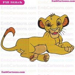 Simba The Lion King Embroidery Design 9