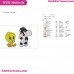 Sivestre And Piolin Babys Embroidery Design