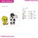 Sivestre And Piolin Babys Embroidery Design