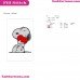Snoopy Hugging A Heart Embroidery Design