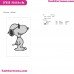 Snoopy Smiley Embroidery Design