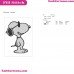 Snoopy Smiley Embroidery Design