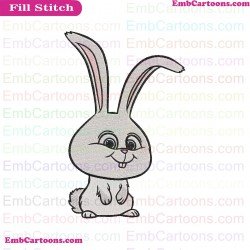 Snowball The Secret Life Of Pets Embroidery Design