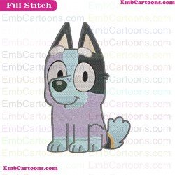 Socks Bluey Friends Embroidery Design