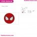 Spider Man Face Circle Embroidery Design