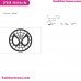 Spider Man Face Circle Silhouette Embroidery Design