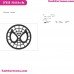 Spider Man Face Circle Silhouette Embroidery Design