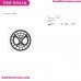 Spider Man Face Circle Silhouette Embroidery Design