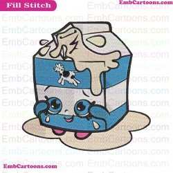 Spilt Milk Shopkins Embroidery Design