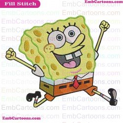 Spongebob Squarepants Embroidery Design 1