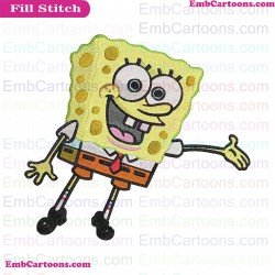 Spongebob Squarepants Embroidery Design 8