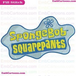 Spongebob Squarepants Logo Embroidery Design