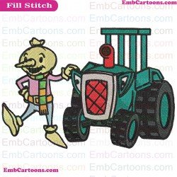 Spud 2 Bob The Builder Embroidery Design