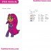 Starfire Teen Titans Go Embroidery Design