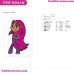 Starfire Teen Titans Go Embroidery Design