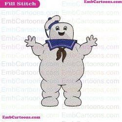 Stay Puft Marshmallow Man Embroidery Design