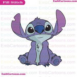 Stitch 3 Lilo And Stitch Embroidery Design