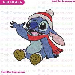 Stitch Christmas Lilo And Stitch Embroidery Design
