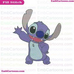 Stitch Lilo And Stitch Say Hi Embroidery Design