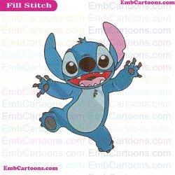 Stitch Lilo And Stitch Very Happy Embroidery Design
