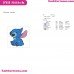 Stitch Looking For One Side Lilo And Stitch Left Embroidery Design