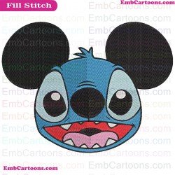Stitch Mickey Mouse Lilo And Stitch Embroidery Design