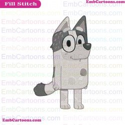 Sunt Trixie Bluey Friends Embroidery Design