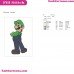 Super Mario Bros Luigi Embroidery Design