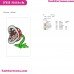 Super Mario Bros Piranha Plant Embroidery Design