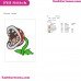 Super Mario Bros Piranha Plant Embroidery Design