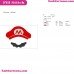 Super Mario Cap And Mustache Embroidery Design