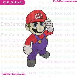 Super Mario Embroidery Design