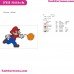 Super Mario Fire Embroidery Design