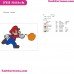 Super Mario Fire Embroidery Design