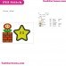Super Mario Flower Power And Star Embroidery Design