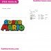 Super Mario Logo Embroidery Design