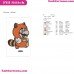 Super Mario Raccoon Embroidery Design