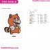 Super Mario Raccoon Embroidery Design