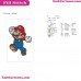 Super Mario Very Happy Embroidery Design