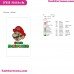 Super Mario World Face Embroidery Design